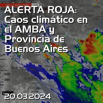 ALERTA ROJA: Caos climático en el AMBA y Provincia de Buenos Aires