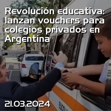 Revolución educativa: lanzan vouchers para colegios privados en Argentina