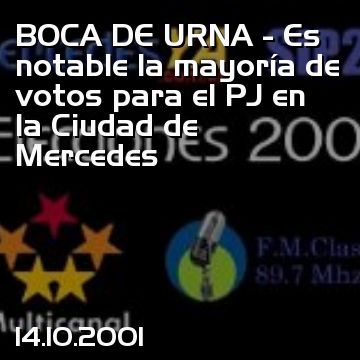 BOCA DE URNA - Es notable la mayoría de votos para el PJ en la Ciudad de Mercedes