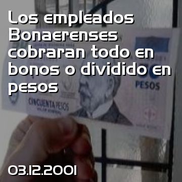 Los empleados Bonaerenses cobraran todo en bonos o dividido en pesos