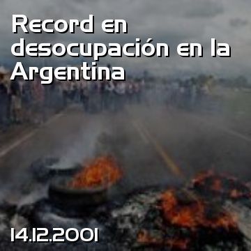 Record en desocupación en la Argentina