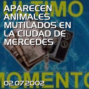 APARECEN ANIMALES MUTILADOS EN LA CIUDAD DE MERCEDES