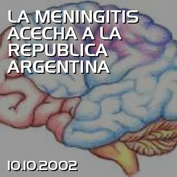 LA MENINGITIS ACECHA A LA REPUBLICA ARGENTINA