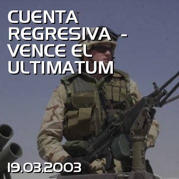 CUENTA REGRESIVA  - VENCE EL ULTIMATUM