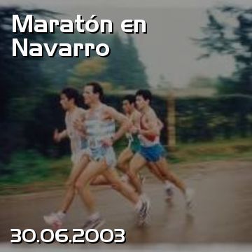 Maratón en Navarro