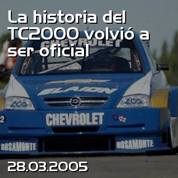 La historia del TC2000 volvió a ser oficial