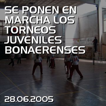 SE PONEN EN MARCHA LOS TORNEOS JUVENILES BONAERENSES