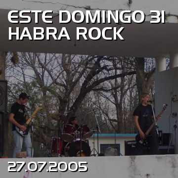 ESTE DOMINGO 31 HABRA ROCK