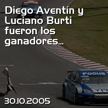 Diego Aventín y Luciano Burti fueron los ganadores...