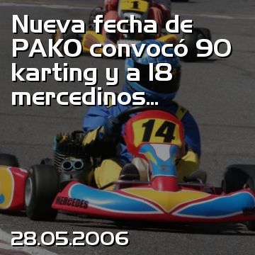 Nueva fecha de PAKO convocó 90 karting y a 18 mercedinos...