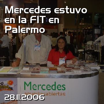 Mercedes estuvo en la FIT en Palermo