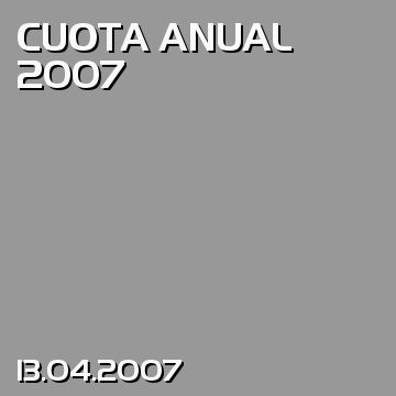 CUOTA ANUAL 2007