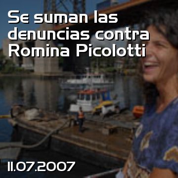 Se suman las denuncias contra Romina Picolotti