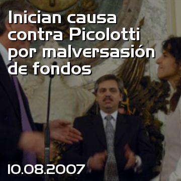 Inician causa contra Picolotti por malversasión de fondos
