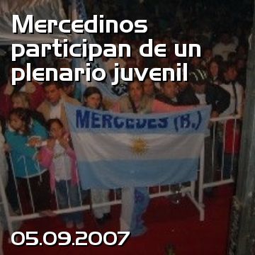 Mercedinos participan de un plenario juvenil