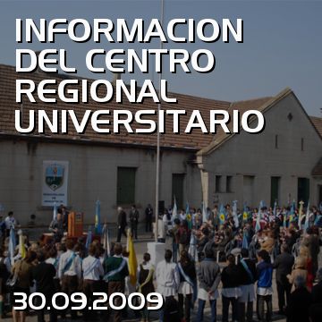 INFORMACION DEL CENTRO REGIONAL UNIVERSITARIO