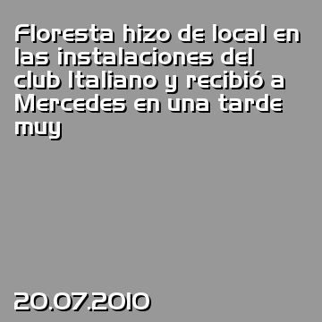Floresta hizo de local en las instalaciones del club Italiano y recibió a Mercedes en una tarde muy