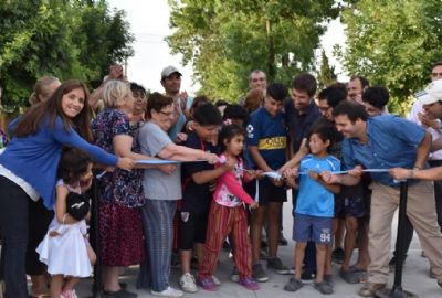 Se inauguró el asfalto en calle 55 desde 10 a 16