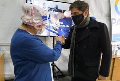 Kicillof lanzó crédito de $ 100 mil para enfermeras y enfermeros