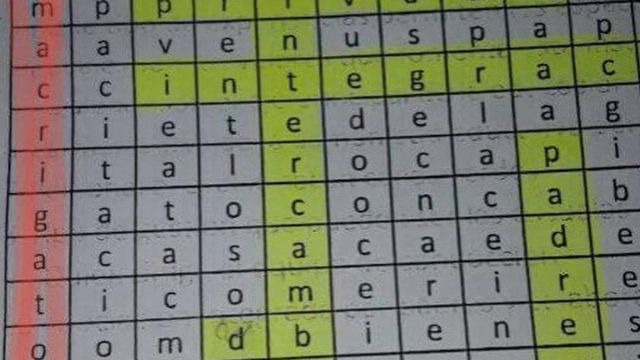 Un profesor repartió un crucigrama en tres escuelas con la frase “Macri gato”