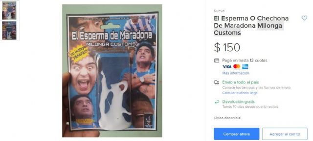 Furor en internet por la venta del supuesto esperma de Diego Maradona
