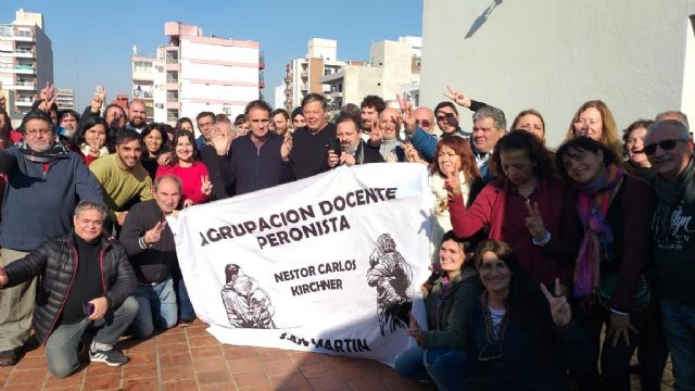 Plenario de docentes peronistas con participación de mercedinos en San Martín