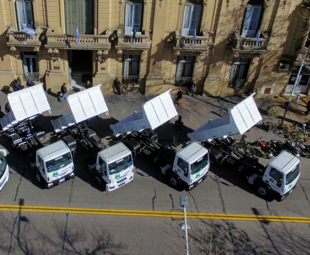 Presentaron los nuevos camiones adquiridos por el Municipio