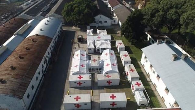 Ya se prepara el hospital de campaña en Campo de Mayo