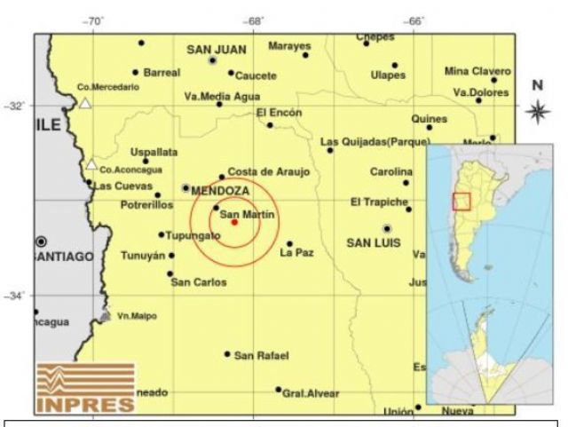 Mendoza: fuerte temblor durante la madrugada