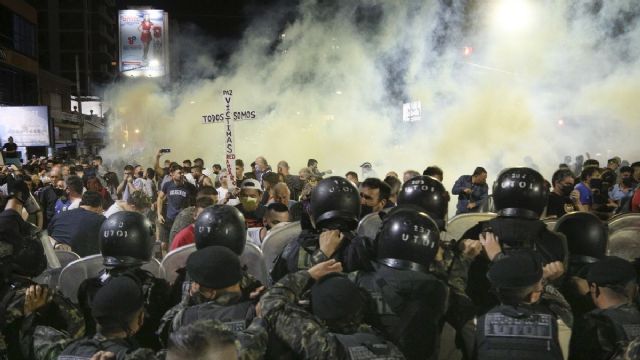 Berni justificó el uso de gases lacrimógenos contra los manifestantes de Ramos Mejía
