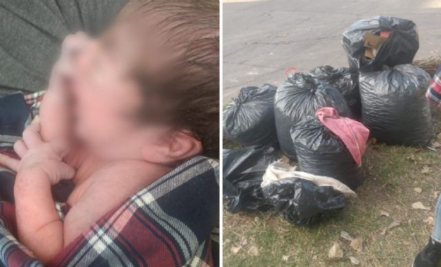 Morón: hallan un bebe vivo abandonado entre la basura