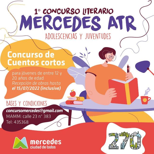 Lanzan el Primer concurso literario de cuentos cortos “Mercedes ATR” para adolescentes y jóvenes