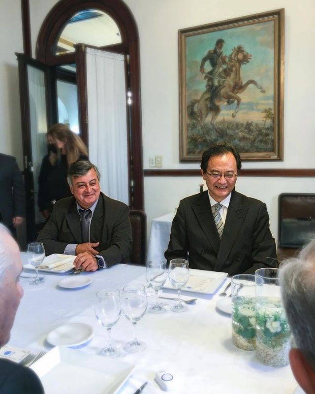 El diputado nacional Carlos Selva compartió almuerzo con el embajador japonés Nakamae Takahiro