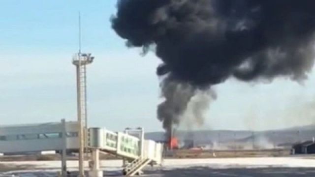 Video: un avión se estrelló en el aeropuerto de Río Grande en Tierra del Fuego