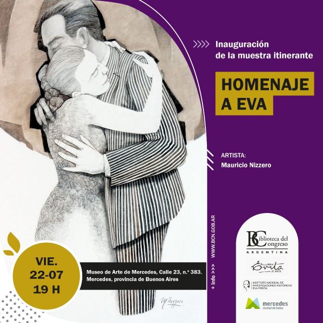 Muestra itinerante “Homenaje a Eva” en el MAMM auspiciada por la Biblioteca del Congreso Nacional