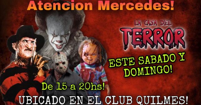 La Casa del Terror llega a Mercedes en el Club Quilmes
