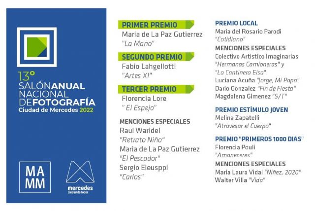 María del Rosario Parodi resultó ganadora local del 13er Salón Anual Nacional de Fotografía de Mercedes 2022