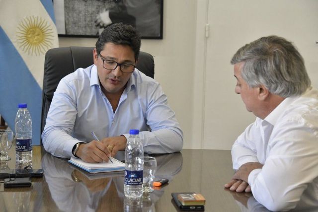 Selva se reunió con Marinucci por las obras en el FFCC Sarmiento en Mercedes