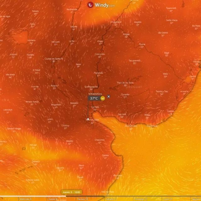 Atención: Alerta Roja por alta temperatura y Naranja y Amarillo por tormentas