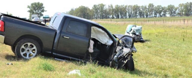 Accidente fatal en ruta 5: dos personas fallecieron tras colisionar de frente dos vehículos