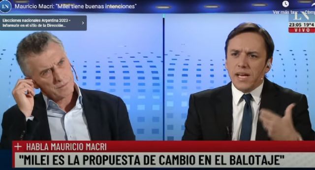 Macri: “Con Milei tenemos todas las incertidumbres, no lo conocemos, nunca gobernó”