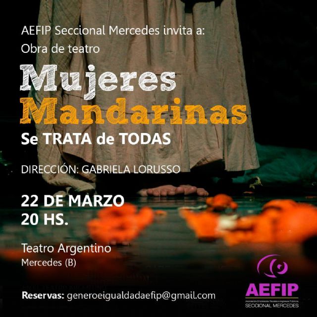 Concientizando la mujer: AEFIP invita a una impactante obra teatral