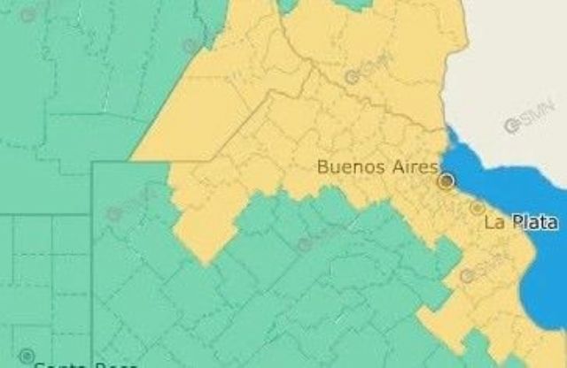 Alerta amarilla en Mercedes: advierten por tormentas fuertes para este viernes