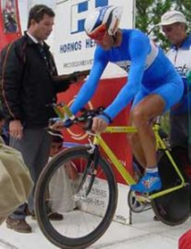Darío Colla se convirtió en el hombre mas veloz de la edición 2002 de la Doble Bragado