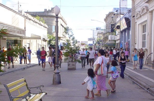 El centro está peatonalizado