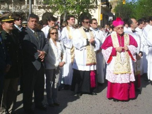 Rubén Di Monte presidió la misa