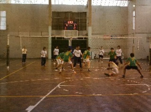Los alumnos del Polimodal jugaron voley y handball