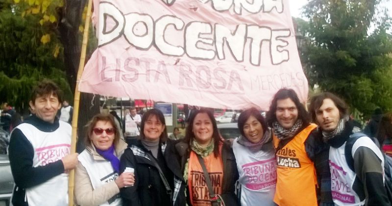 Desde Tribuna Docente rechazaron la presencia de Ustarroz en la reunión del cuerpo de delegados. Piden además paro y movilización.