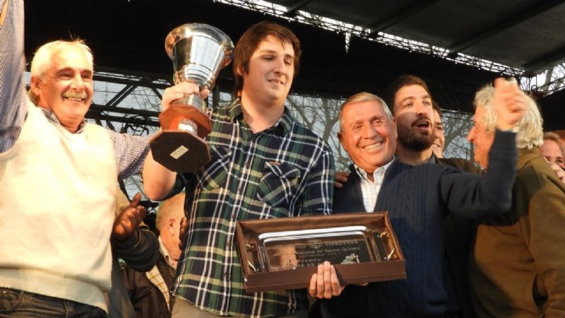Santiago Piccone el productor ganador de la inolvidable 45° Fiesta Nacional del Salame Quintero