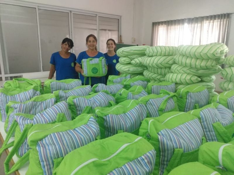 Ya está lista la nueva producción de bolsos para el programa “Mil Dias”